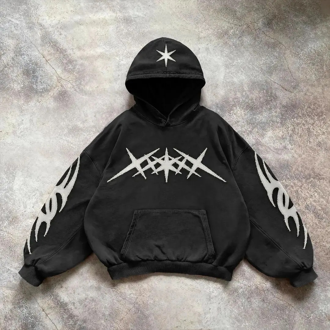 Y2K Grunge Pullover Hoodie
